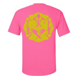 Unisex Ultra Cotton Safety Neon Crewneck Tee