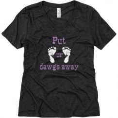 Ladies Relaxed Fit Super Soft Triblend V-Neck Tee