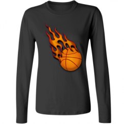 Ladies Relaxed Fit Basic Long Sleeve Tee