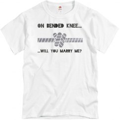 On bended knee tee