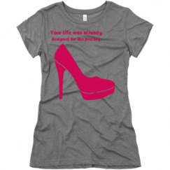 Ladies Slim Fit Super Soft Triblend Tee