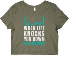 Ladies Slim Fit Crop Top Tee