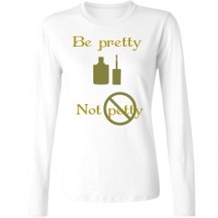 Ladies Relaxed Fit Basic Long Sleeve Tee