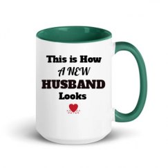 15oz Ceramic Mug with Color Inside