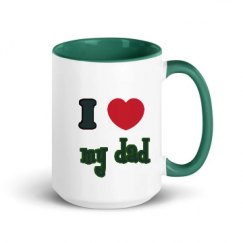 15oz Ceramic Mug with Color Inside