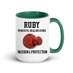 15oz Ceramic Mug with Color Inside