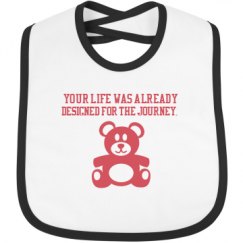 Infant Contrast Trim Bib