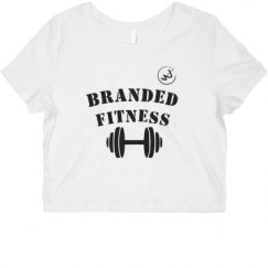 Ladies Slim Fit Crop Top Tee