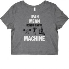 Ladies Slim Fit Crop Top Tee