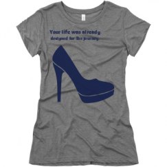 Ladies Slim Fit Super Soft Triblend Tee