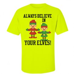 Unisex Ultra Cotton Safety Neon Crewneck Tee