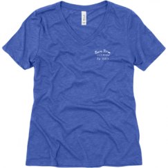 Ladies Relaxed Fit Super Soft Triblend V-Neck Tee