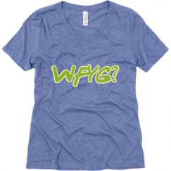 Ladies Relaxed Fit Super Soft Triblend V-Neck Tee