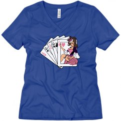 Ladies Relaxed Fit V-Neck Tee
