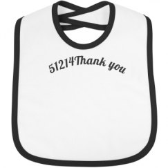 Infant Contrast Trim Bib