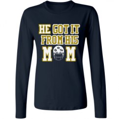 Ladies Relaxed Fit Basic Long Sleeve Tee