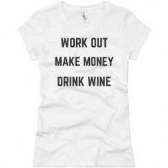 Ladies Slim Fit Basic Promo Jersey Tee