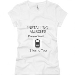 Ladies Slim Fit Basic Promo Jersey Tee