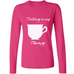 Ladies Relaxed Fit Basic Long Sleeve Tee