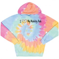 Unisex Tie-Dye Fleece Hoodie