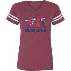 Ladies Relaxed Fit Vintage Sports Tee