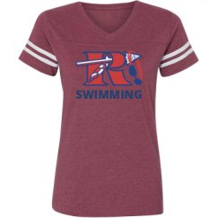 Ladies Relaxed Fit Vintage Sports Tee