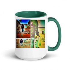 15oz Ceramic Mug with Color Inside
