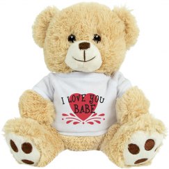 I Love You Babe Stuffed Bear