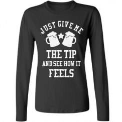 Ladies Relaxed Fit Basic Long Sleeve Tee