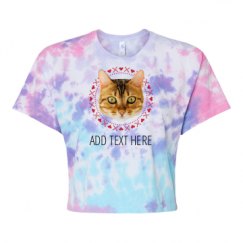 Women's Tie Dye Crop Top Tee