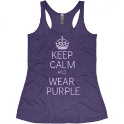 Ladies Slim Fit Super Soft Racerback Triblend Tank