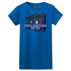 The Doctor Police Box Ladie's Tee