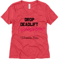 Ladies Relaxed Fit Super Soft Triblend V-Neck Tee