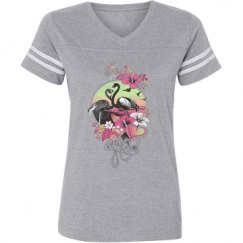 Ladies Relaxed Fit Vintage Sports Tee