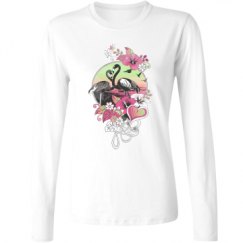 Ladies Relaxed Fit Basic Long Sleeve Tee
