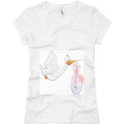 Ladies Slim Fit Basic Promo Jersey Tee