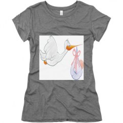 Ladies Slim Fit Super Soft Triblend Tee