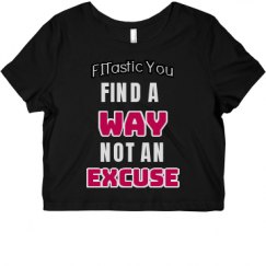 Ladies Slim Fit Crop Top Tee