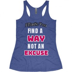 Ladies Slim Fit Super Soft Racerback Triblend Tank