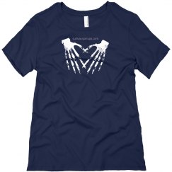 Skeleton Heart Hands Tee