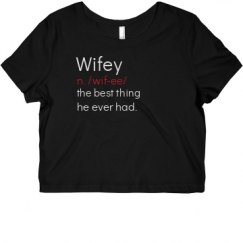 Ladies Slim Fit Crop Top Tee