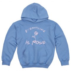 Everything Is Rosie Hoodie in Soft Blue