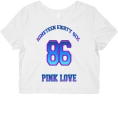 Ladies Slim Fit Crop Top Tee