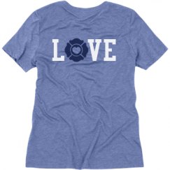 Ladies Relaxed Fit Super Soft Triblend V-Neck Tee