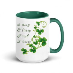 15oz Ceramic Mug with Color Inside