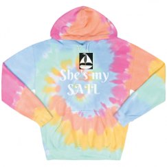 Unisex Tie-Dye Fleece Hoodie