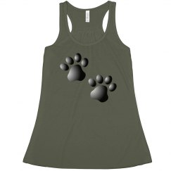 Cute Dog Cat Paw Prints Pattern