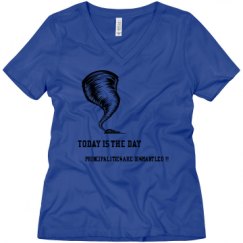Ladies Relaxed Fit V-Neck Tee
