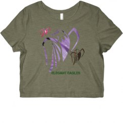 Ladies Slim Fit Crop Top Tee