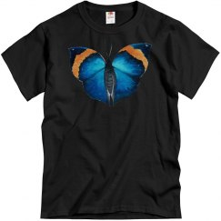 Blue Butterfly Indian Leaf Butterfly Watercolor Illustr